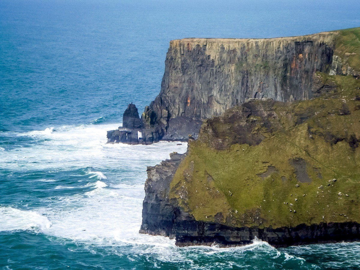 The Cliffs of Moher stretch along 8 km of Ireland's west coast
