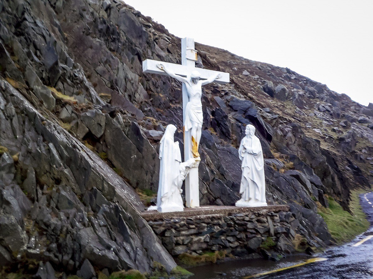 Crucifix statue in Ireland