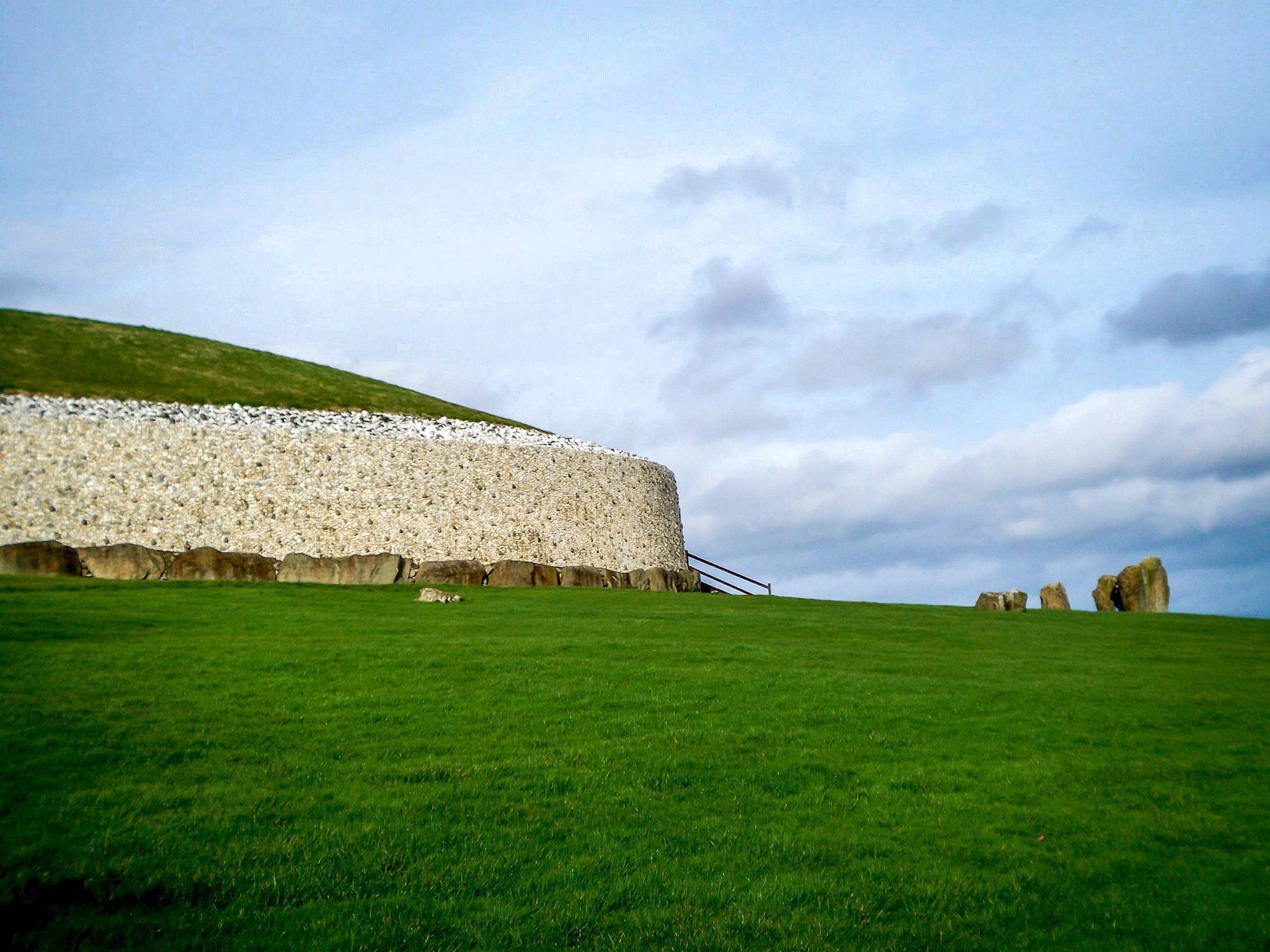 Side view of Newgrange passage tomb