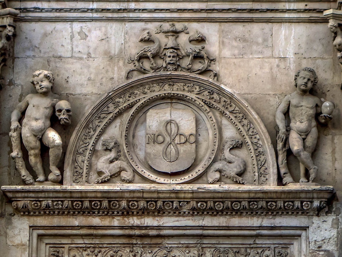 The Seville NoDo symbol on the Cathedral