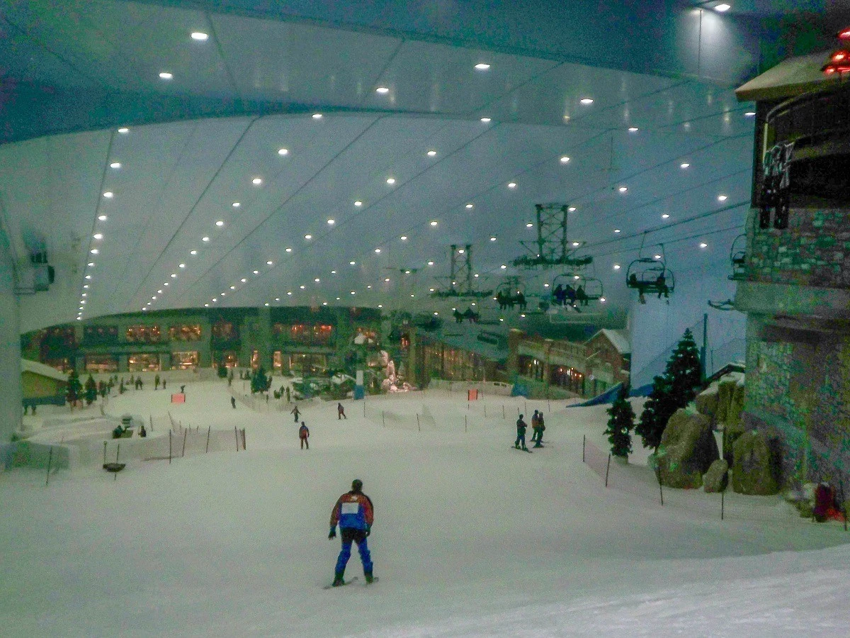 Inside Ski Dubai at the Mall of the Emirates