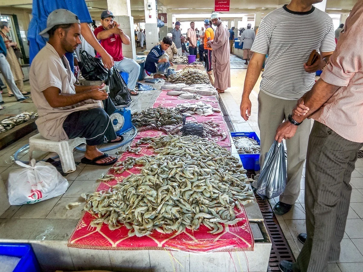 The Muttrah Fish Market Muscat Oman