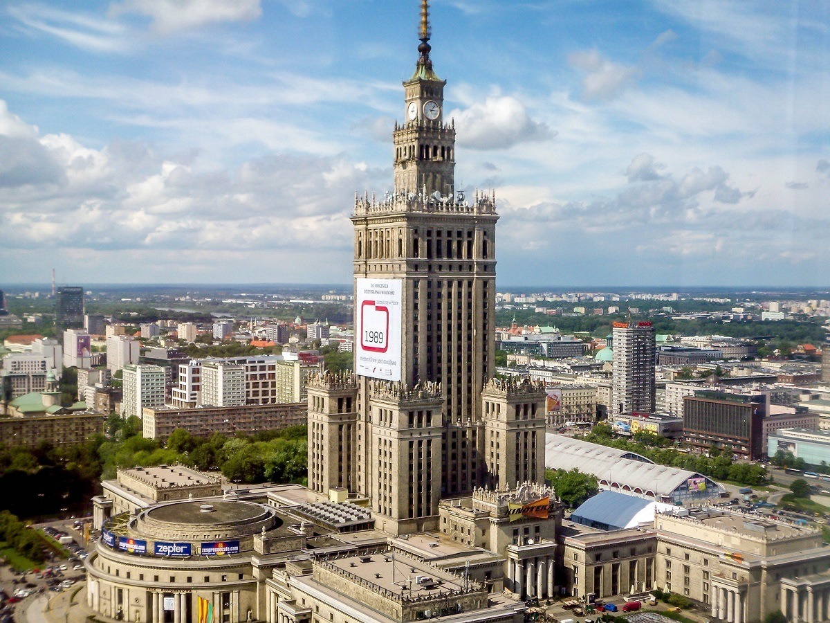 Warsaw's Palace of Culture and Science - the tallest building in Poland