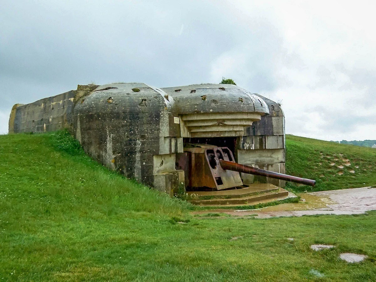 The Longues sur Mer gun battery in Normandy