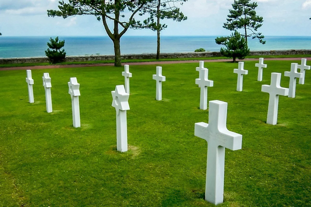 The American Cemetery in Normandy, France