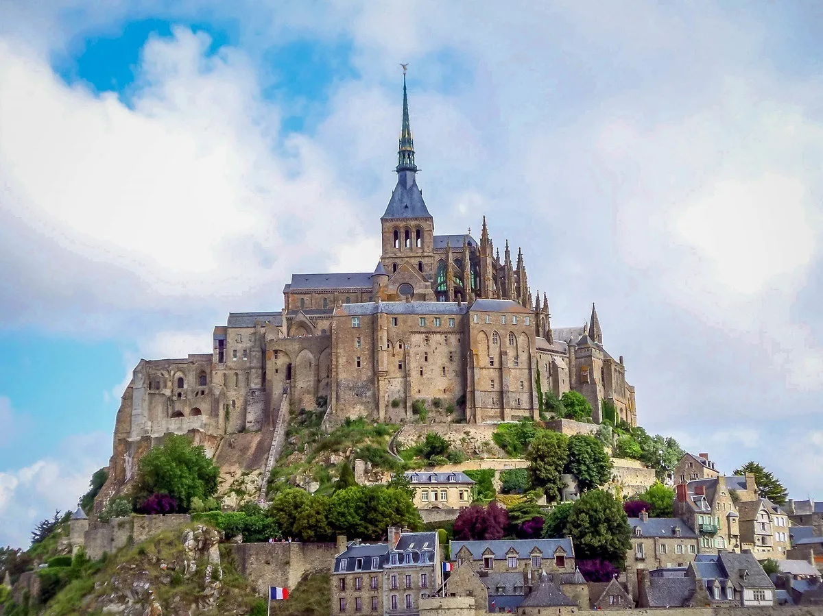 The island of Mont Saint-Michel in Normandy, France