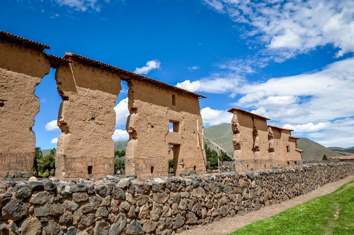 Building walls of The Temple of Wiracocha at Raqchi