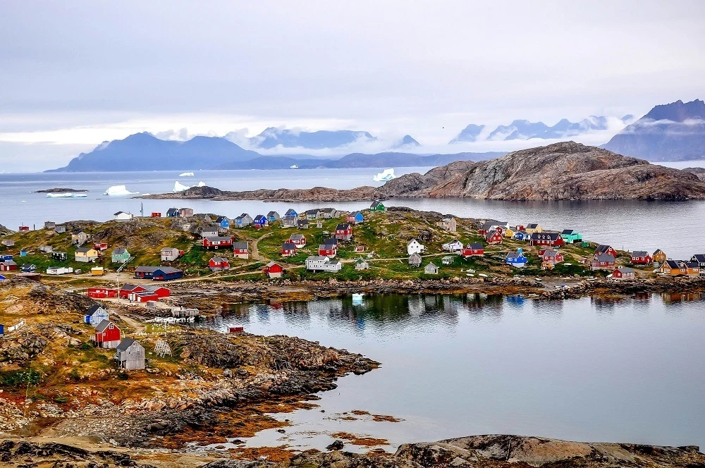 Seeing Kulusuk's brightly-colored houses on our day trip to Greenland