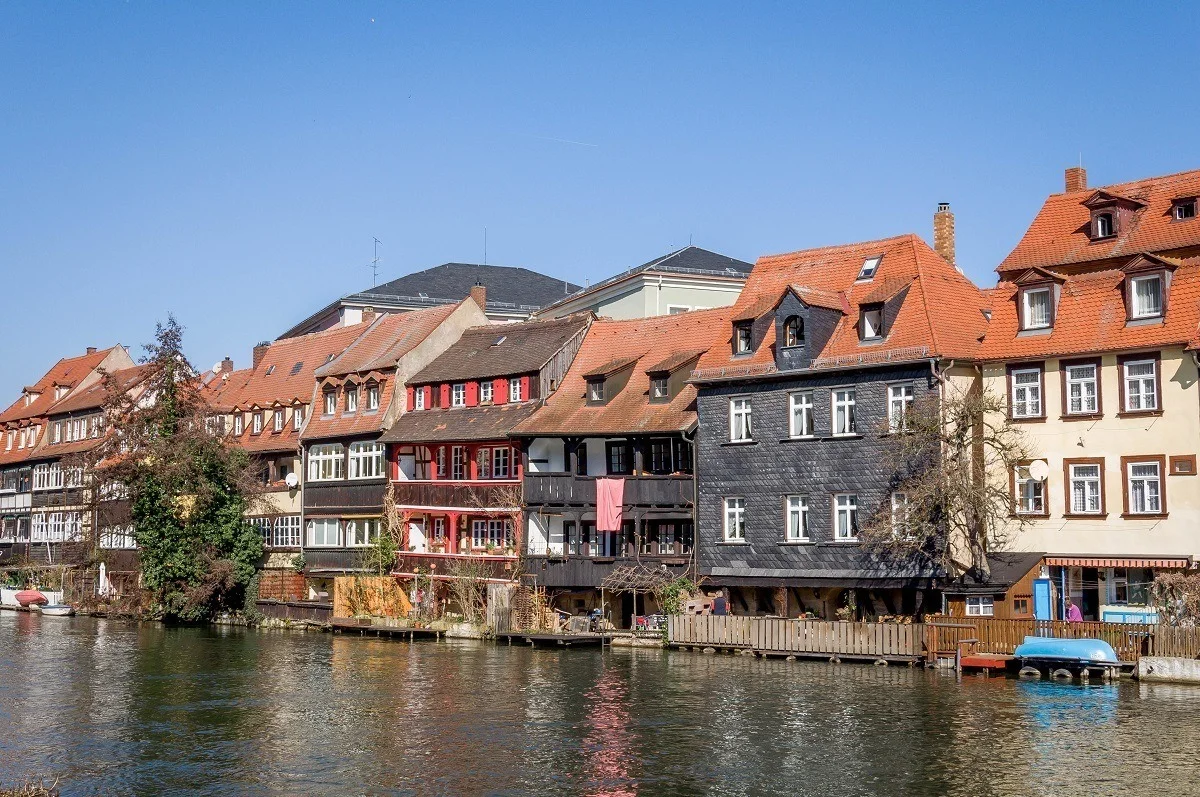 The "Little Venice" neighborhood in Bamberg, Germany