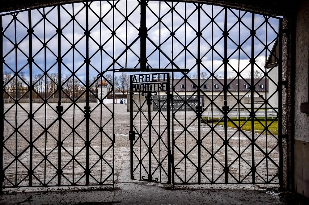 Gate of Dachau concentration camp