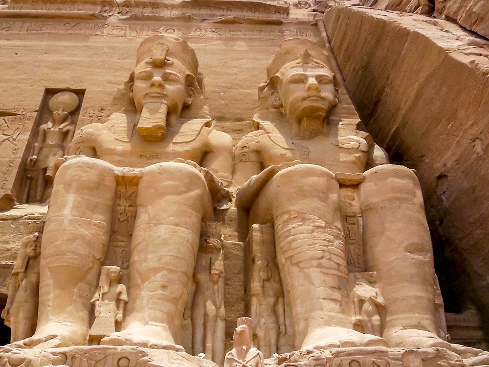 Rameses II statues at Abu Simbel Egypt