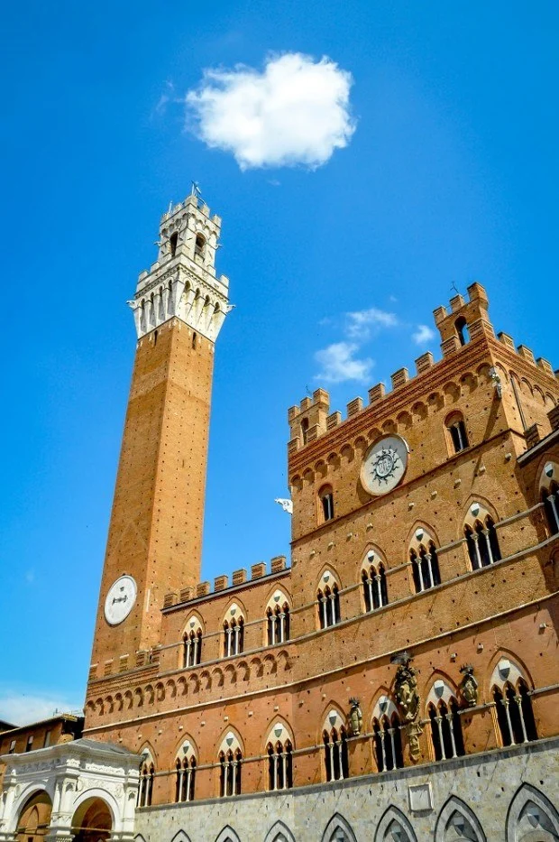 Siena's red brick town hall