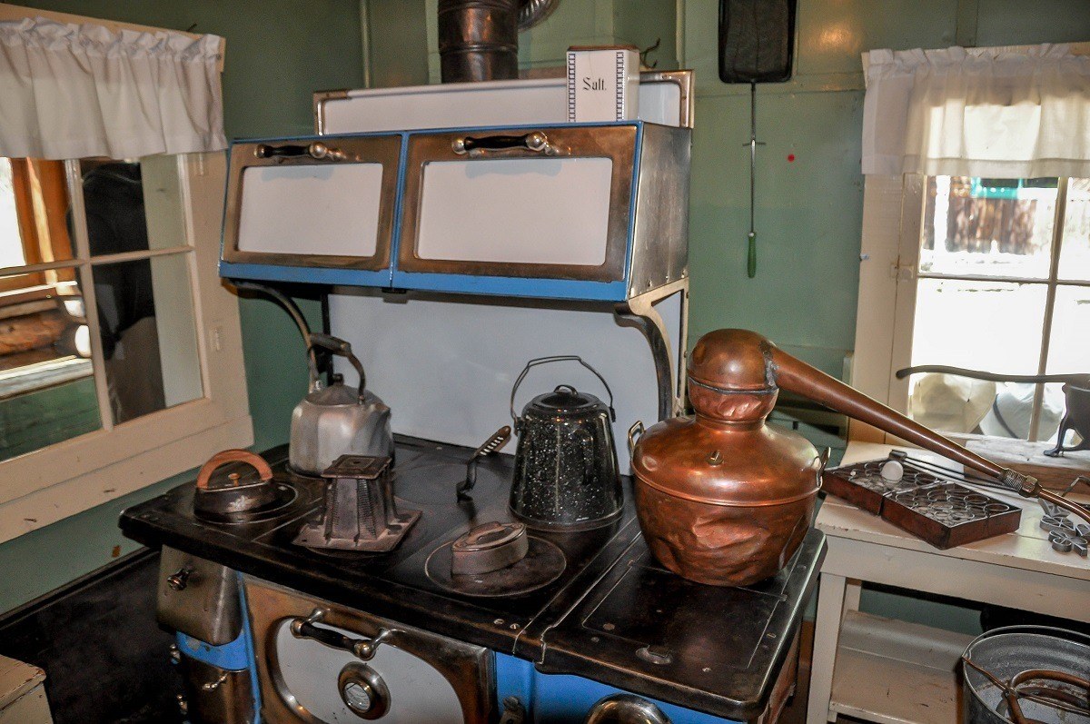 The kitchen at the Holzwarth National Historic Site