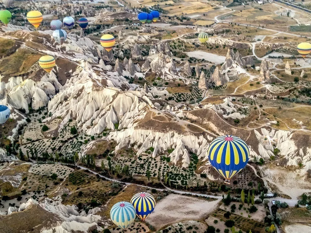 Balloons over the valleys of Goreme
