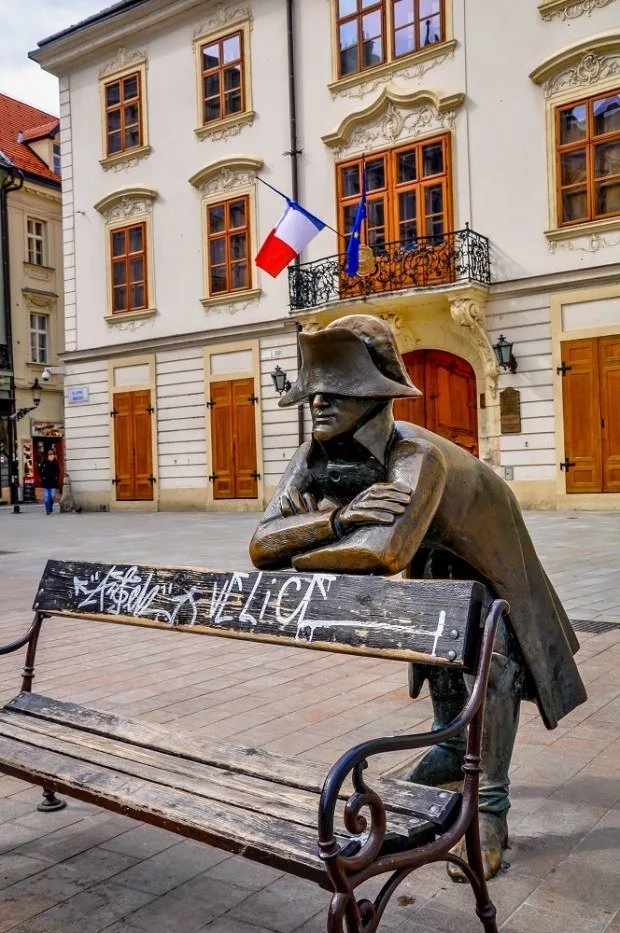Napoleon statue in Bratislava