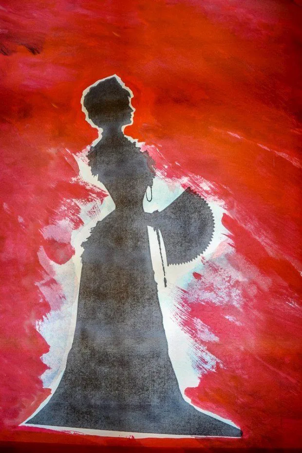Silhouette of Empress Elisabeth of Austria (Sisi) at the museum dedicated to her