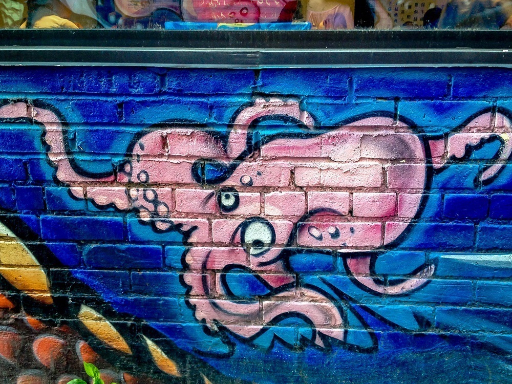 Painting of octopus