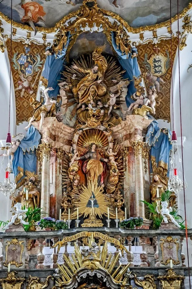 The gilded altar