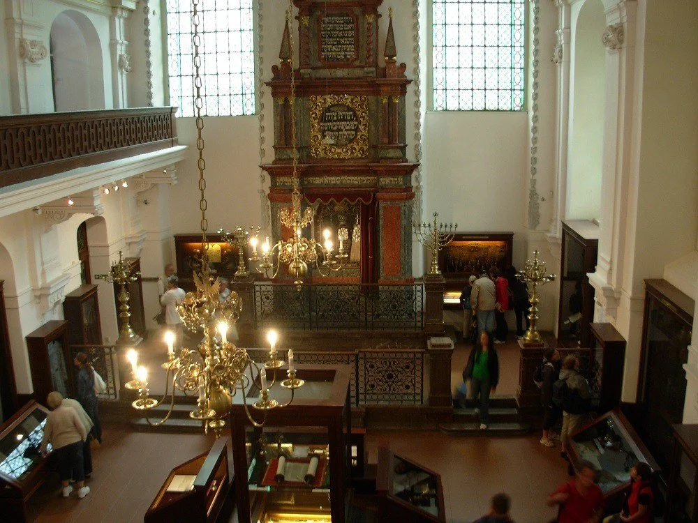 Inside the Klausen Synagogue Museum