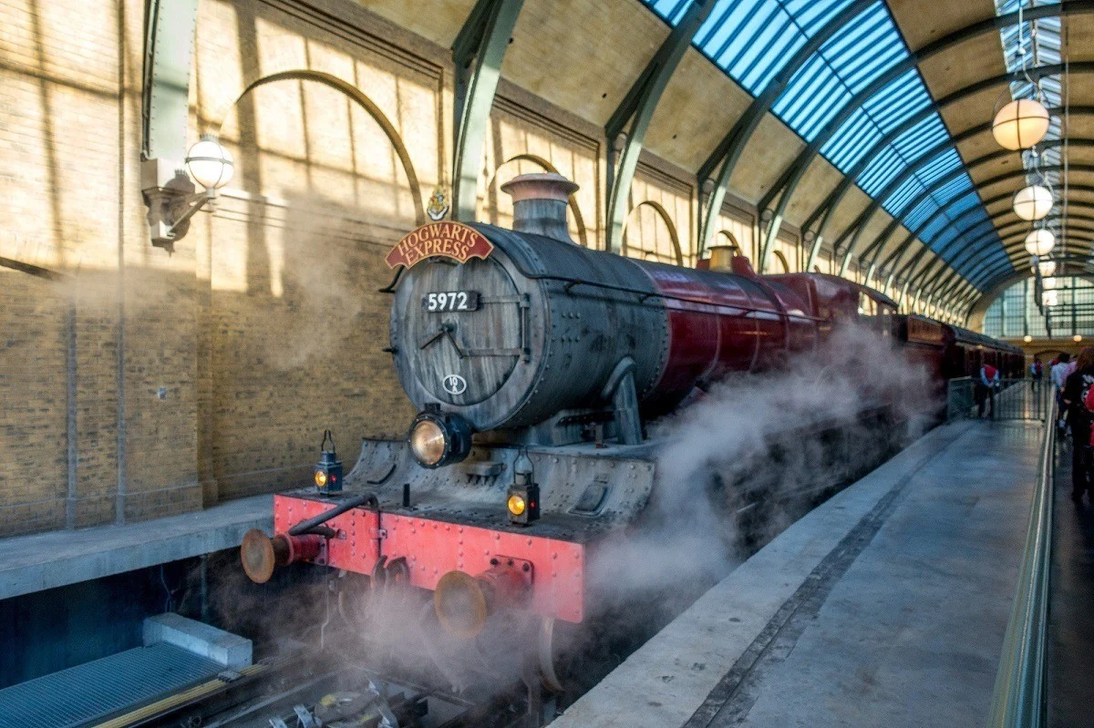 The Hogwarts Express train 