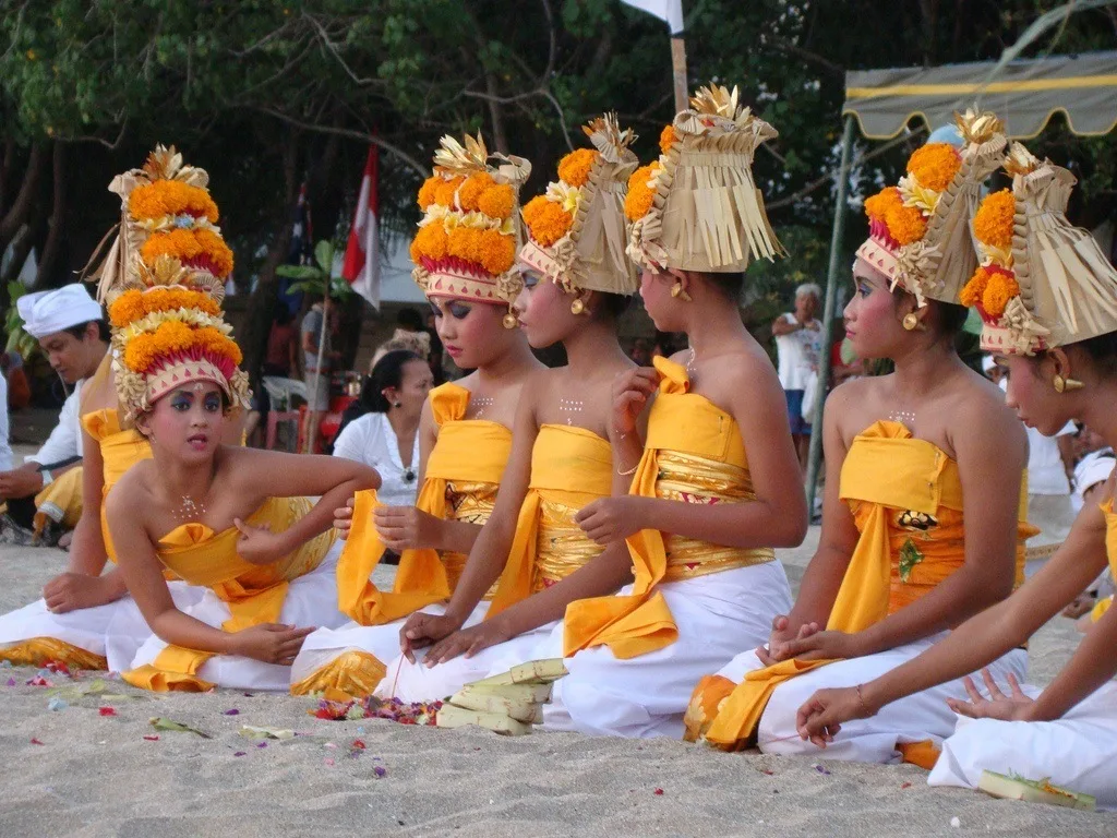 Ceremony for Tourists in Kuta, Bali