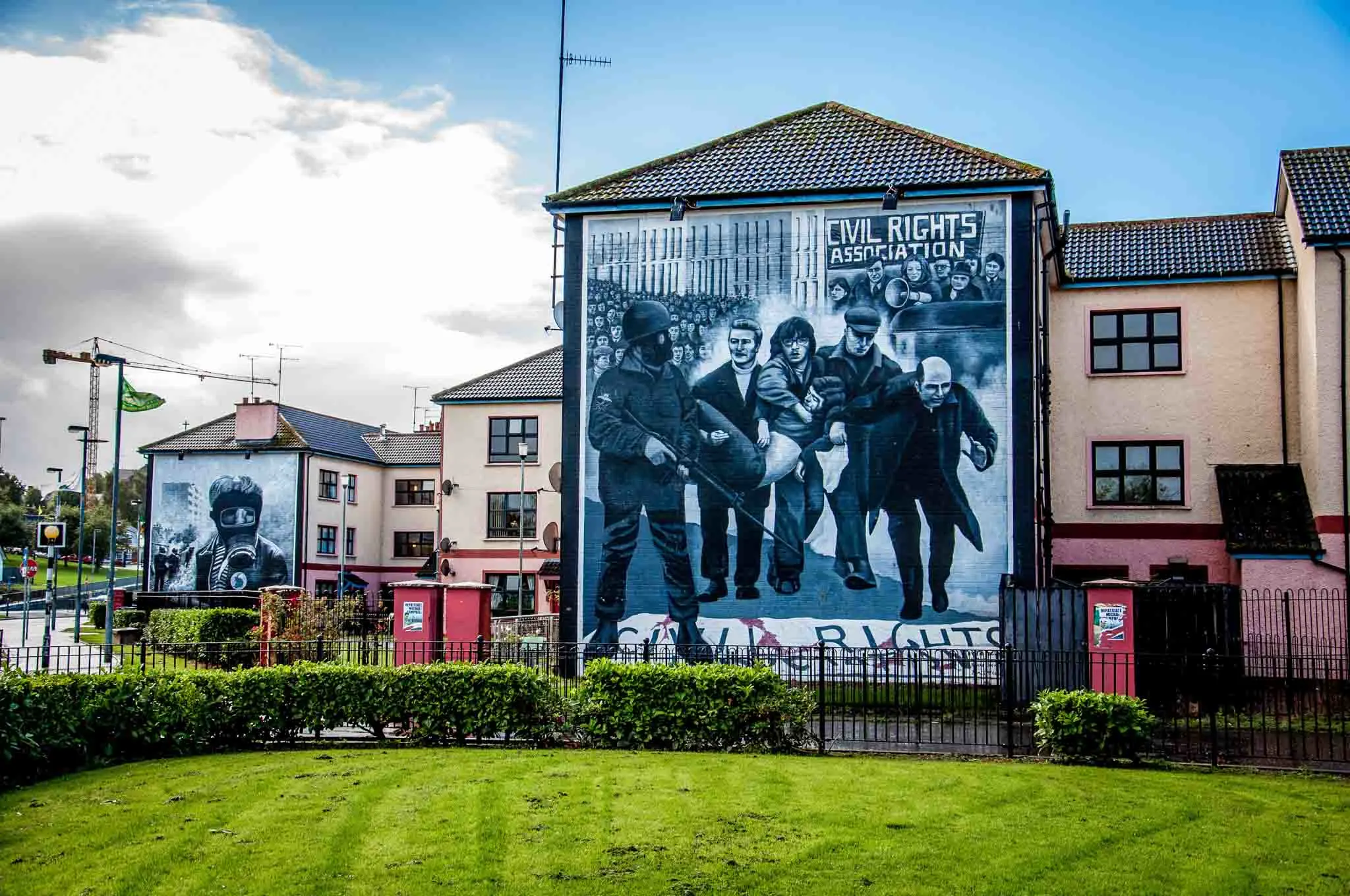 One of the Bogside Derry murals commemorating the events of Bloody Sunday