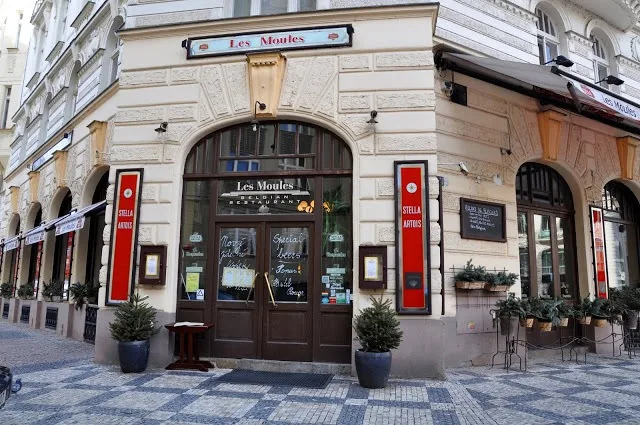 The restaurant Les Moules in Prague