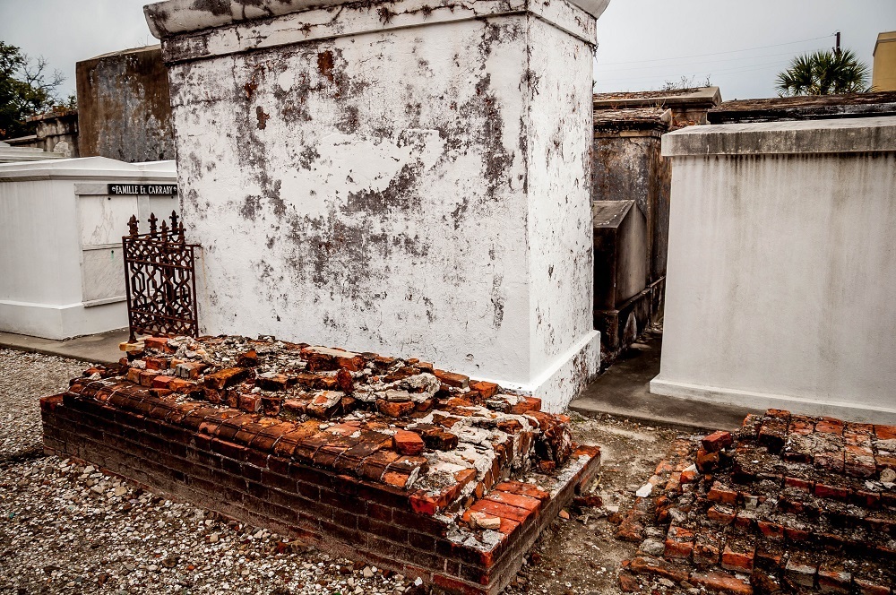 The Above Ground Tombs in St Louis Cemetery 1