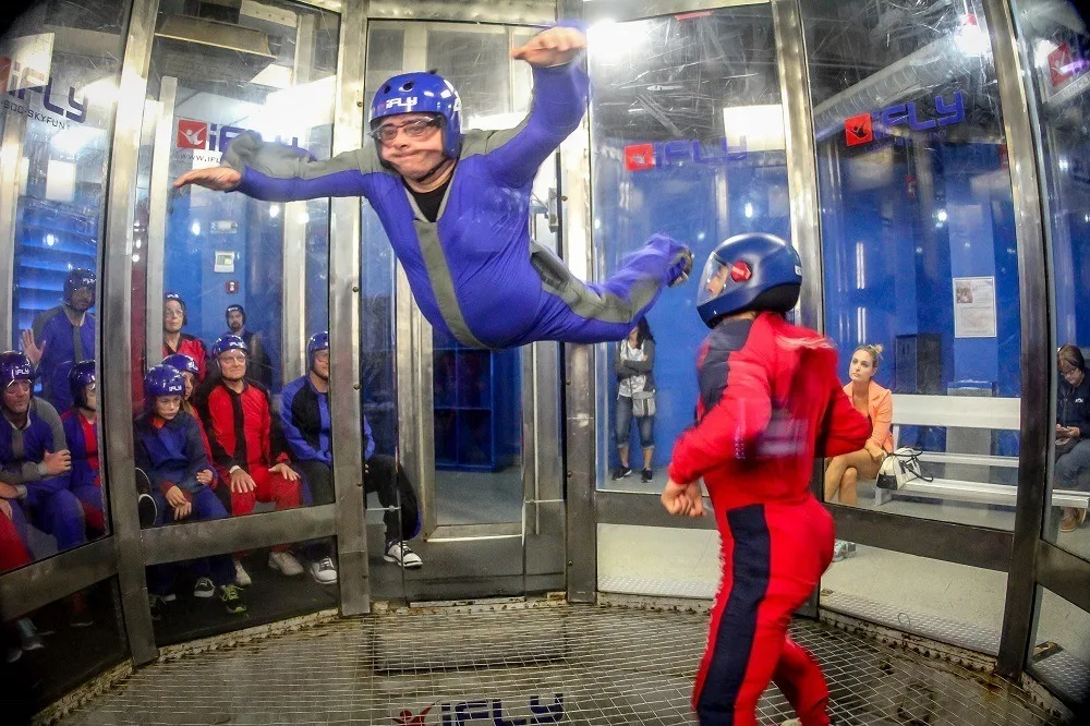 Lance indoor skydiving at iFLY is one of the best Orlando indoor activities for adults