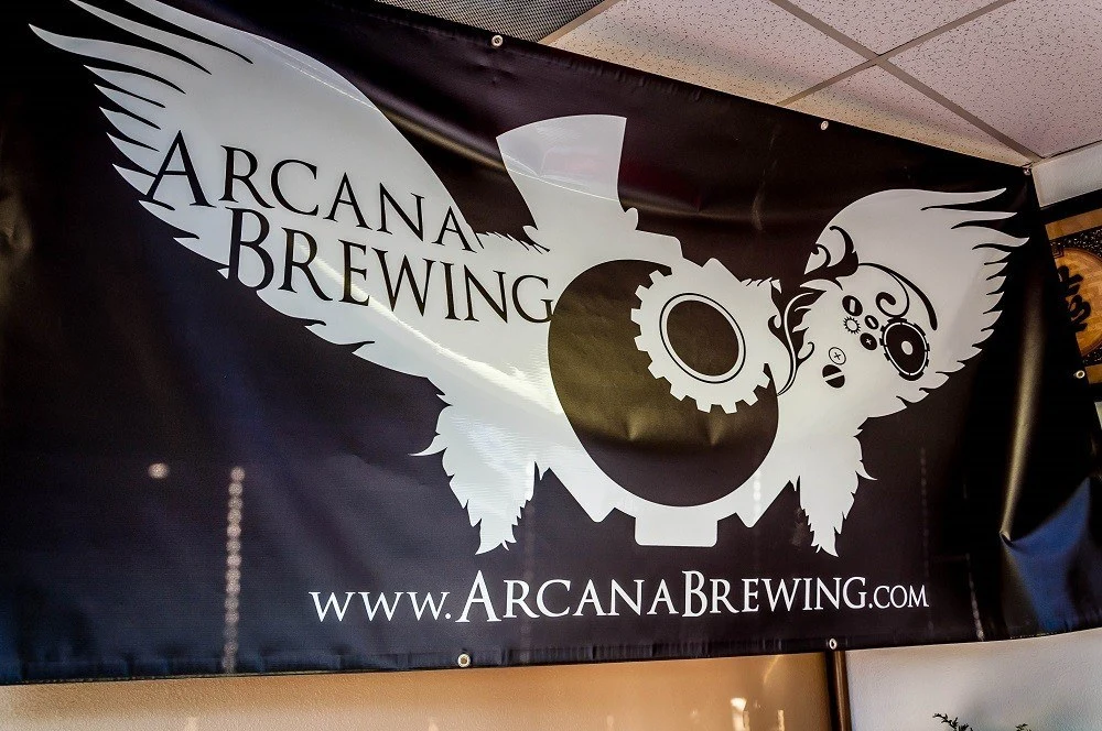 Arcana Brewing sign