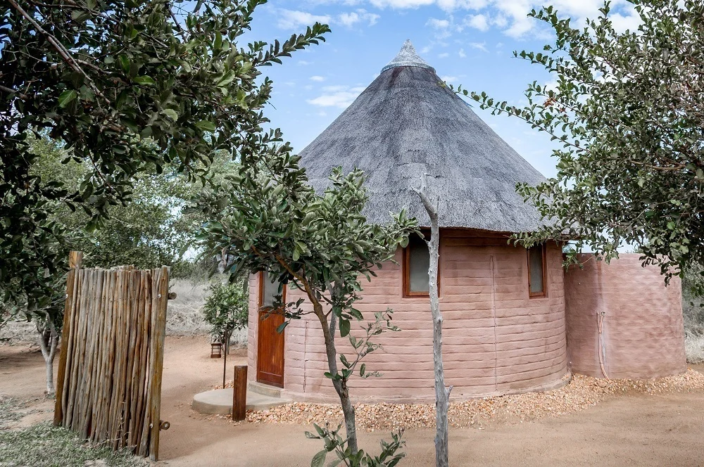 A traditional African rondavel hut