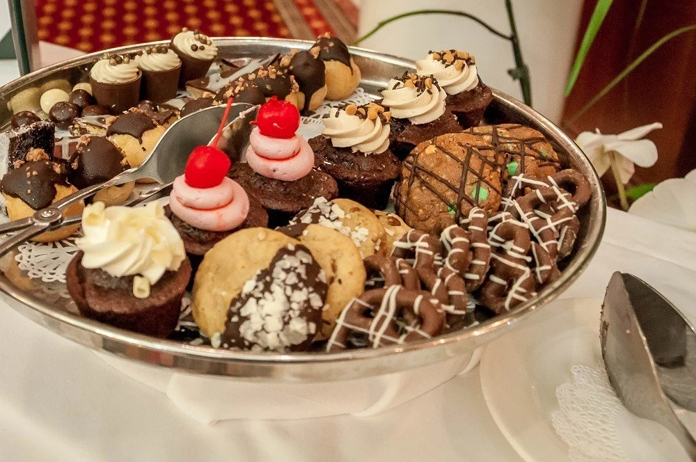 Chocolate delights during tea service