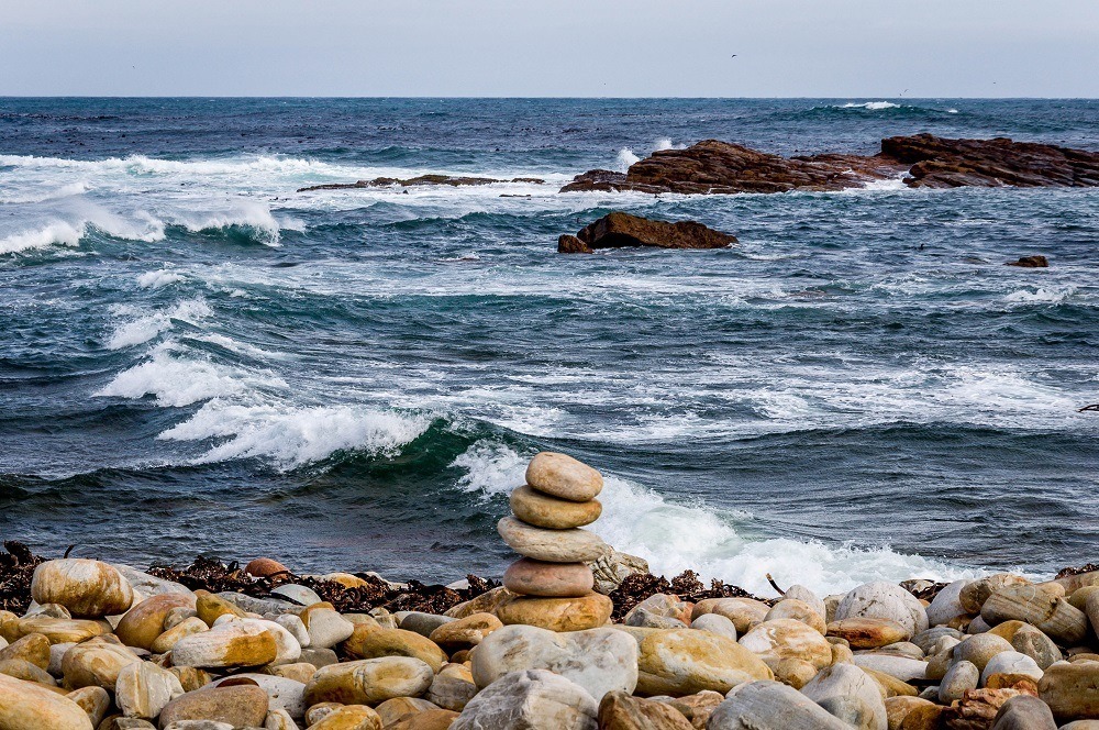 The rocky coastline of the Cape of Good Hope