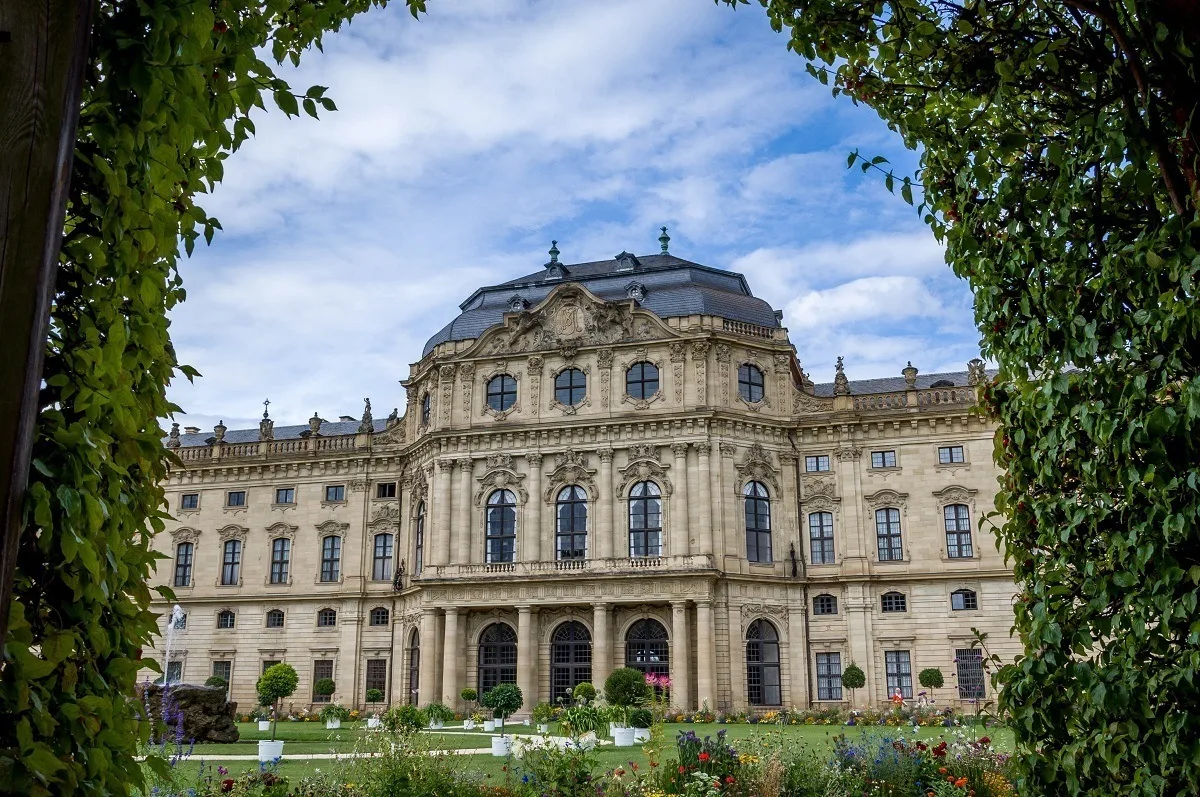 The Court Garden and The Residenz at the start of the Romantische Strasse