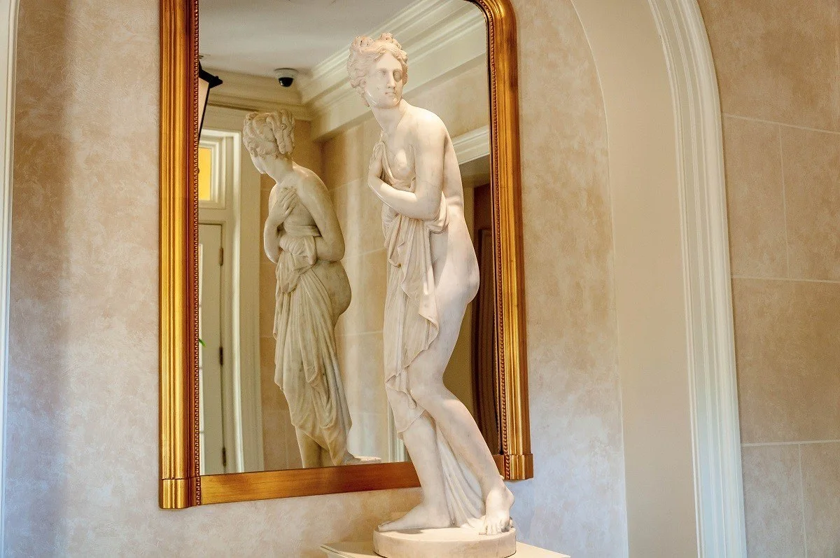 Statue in the lobby