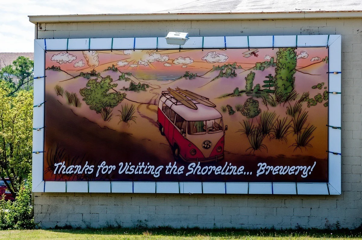 The Shorline Brewery sign