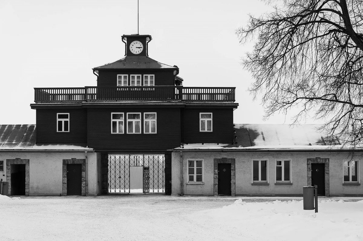 The main gate at Buchenwald