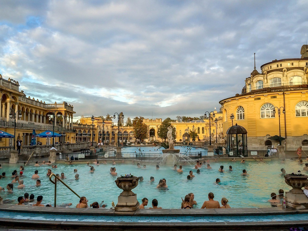 The Szchenyi Spa, the largest of the Budapest baths