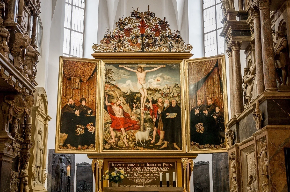 The Cranach Altar at the Church of St. Peter and St. Paul in Weimar