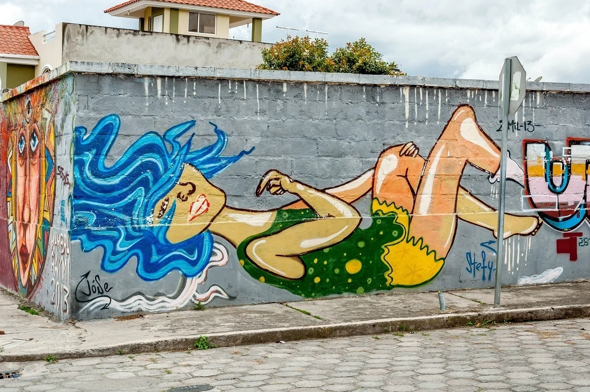 The Woman, a mural in Cotacachi, Ecuador