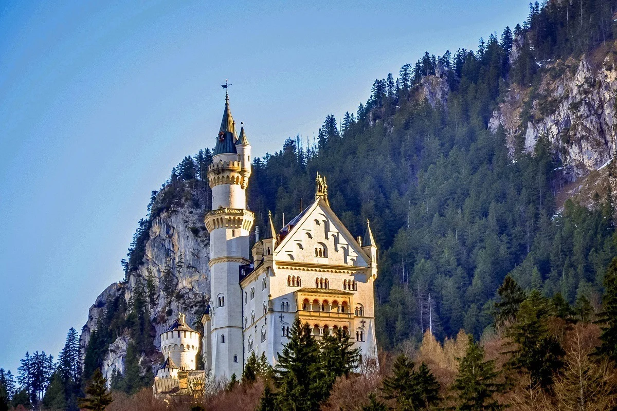 The Neuschwanstein Castle at the Southern end of Germany's Romantic Road
