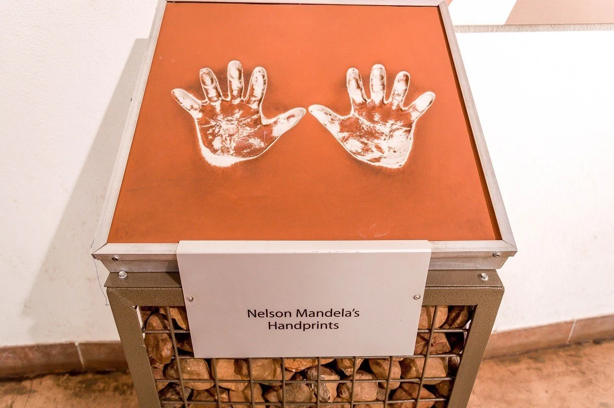 Nelson Mandela's Handprints