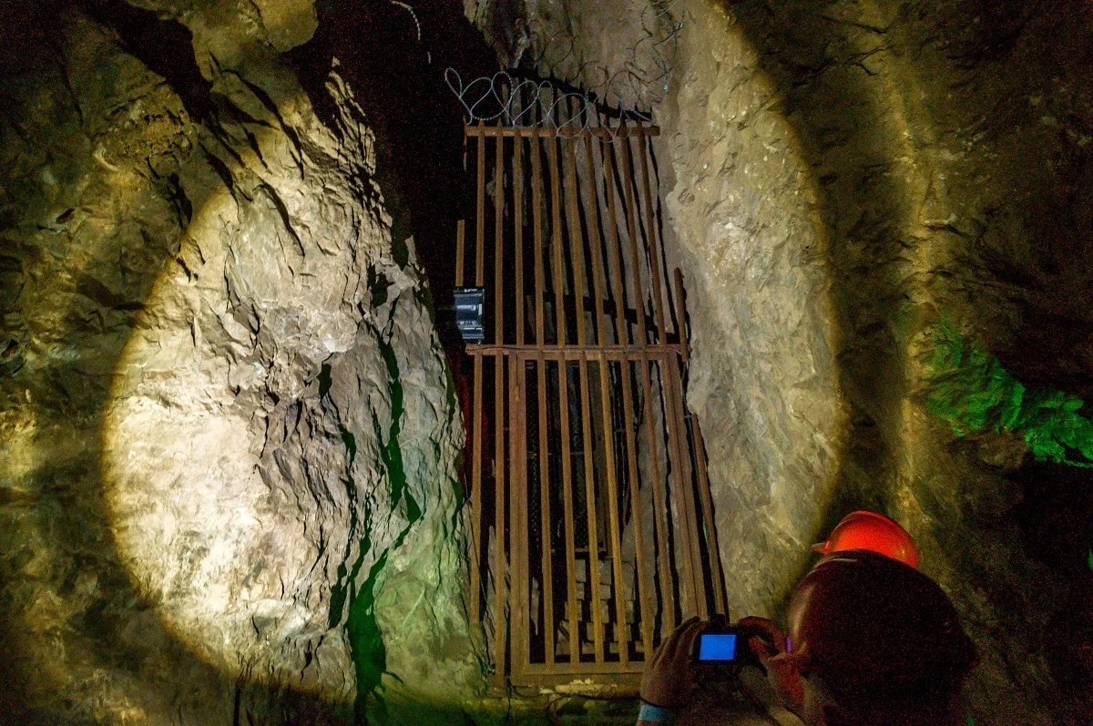 "Little Foot" excavation site in the Sterkfontein Caves