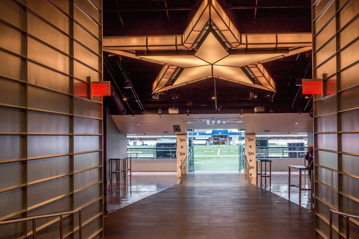 Players' entrance to the football field 