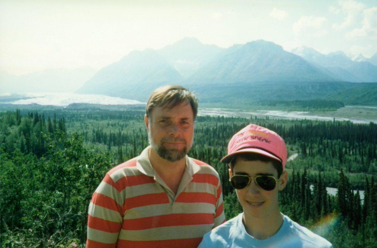 Lance and his dad in Alaska on Father's Day