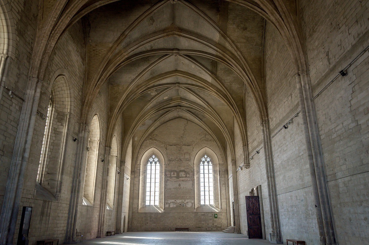 Empty Grand Chapel at the Palais des Papes in Avignon