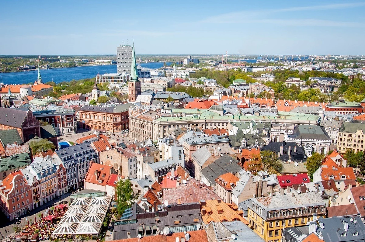Old Town Riga Latvia skyline – seeing it is one of the best things to do in Riga Latvia