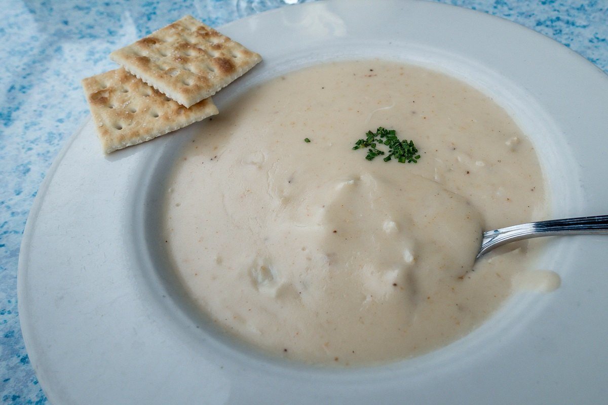 Cream of crab soup at Carrol's Creek Cafe in Annapolis