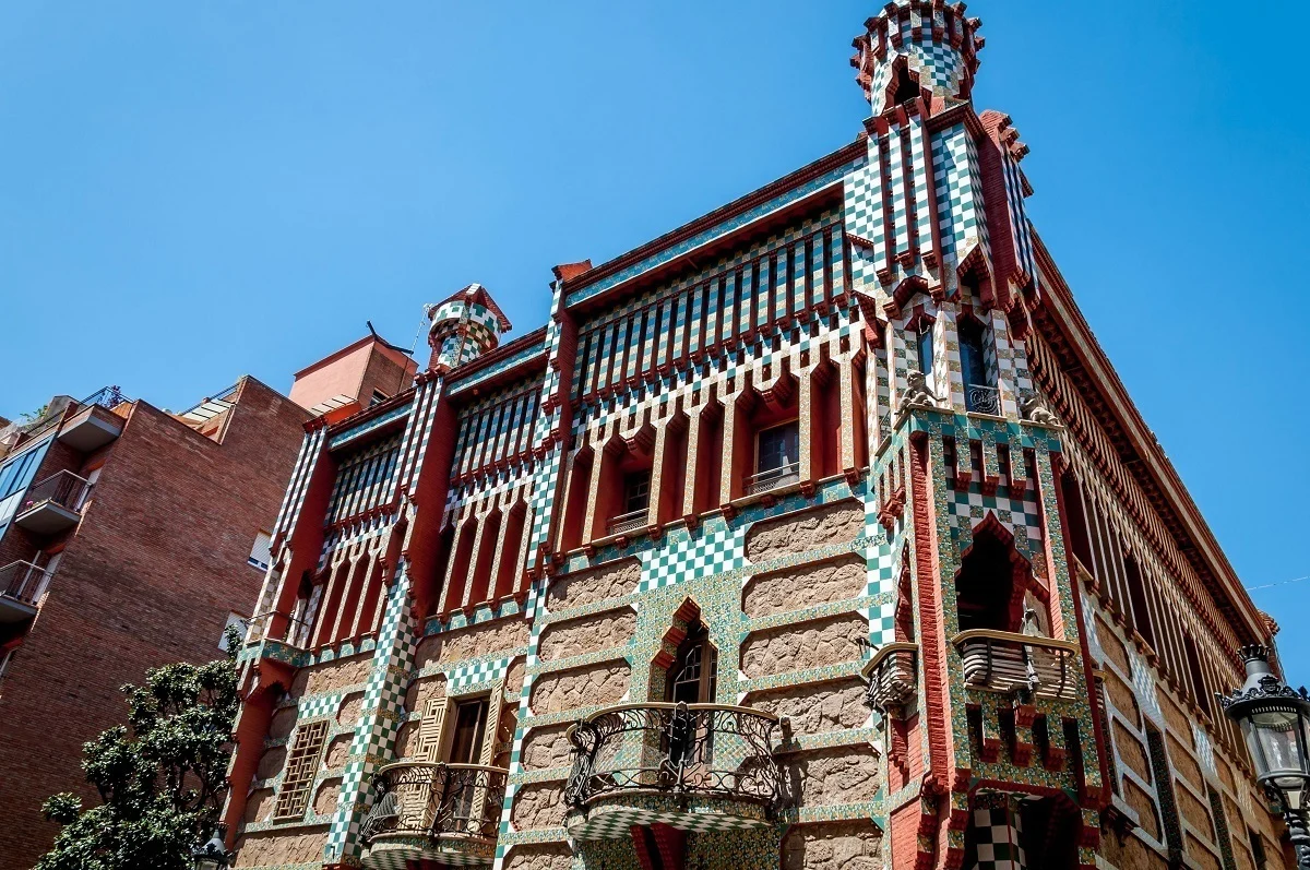 One of earliest works by Antoni Gaudi in Barcelona is the private home of Casa Vicens