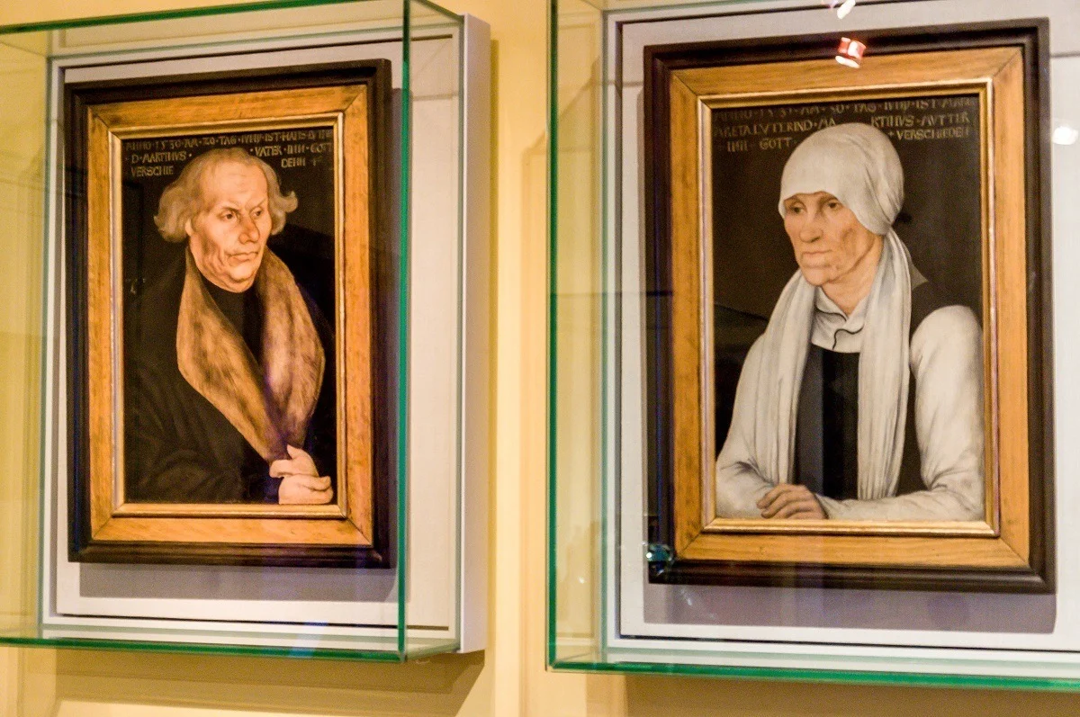 Painting by Lucas Cranach of Martin Luther's parents